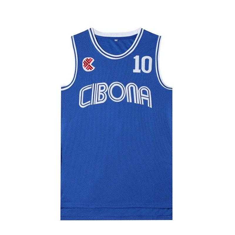Movie CIBONA #10 PETROVIC Basketball Jersey Mens Sports Breathable Shirt Quick Drying Sewing Basketball Jerseys Blue