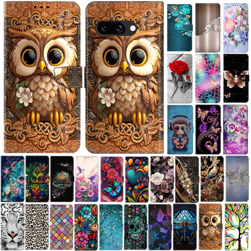 Deluxe Painted Wallet Stand Phone Case - Pixel 9 Pro Series