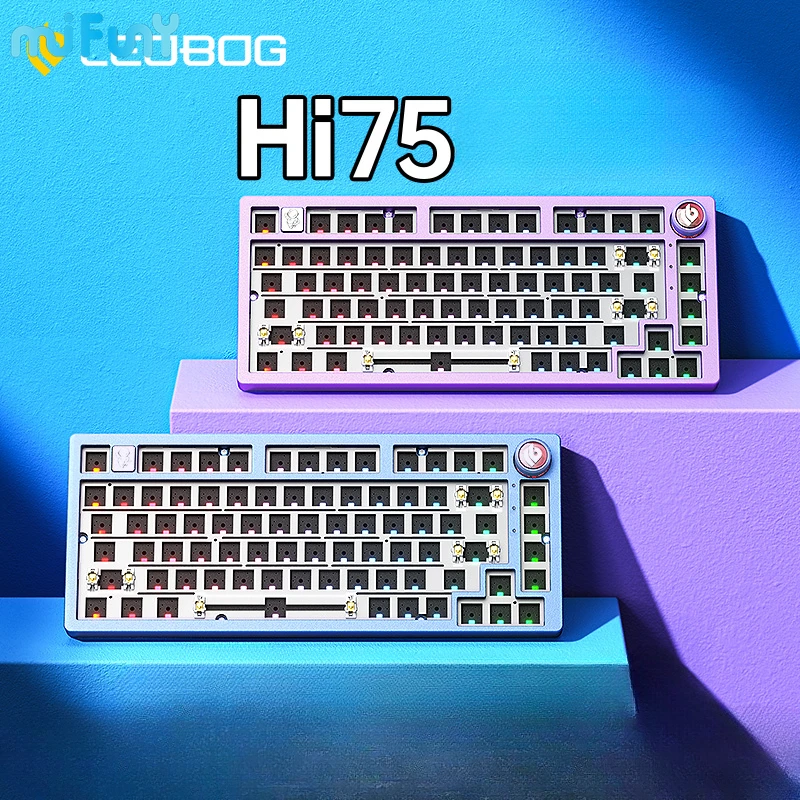 

LEOBOG Hi75 Mechanical Keyboard Kit Hot Swap RGB Gasket Custom Aluminum Alloy Body Wired Keyboard Pc Gamer Accessories Laptop