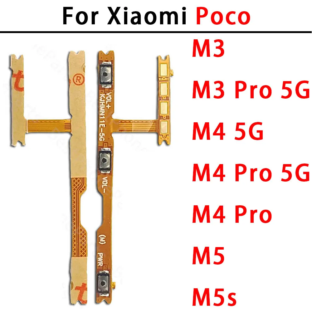 Enhanced Side Button Switch Volume Key Power On/Off Flex Cable Replacement Parts