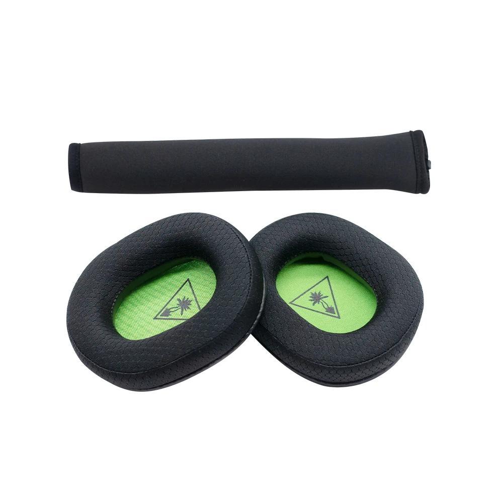 1 Pair Headband Earpads For Turtle Beach 500P 450 Gaming Headphones Mesh Foam Ear