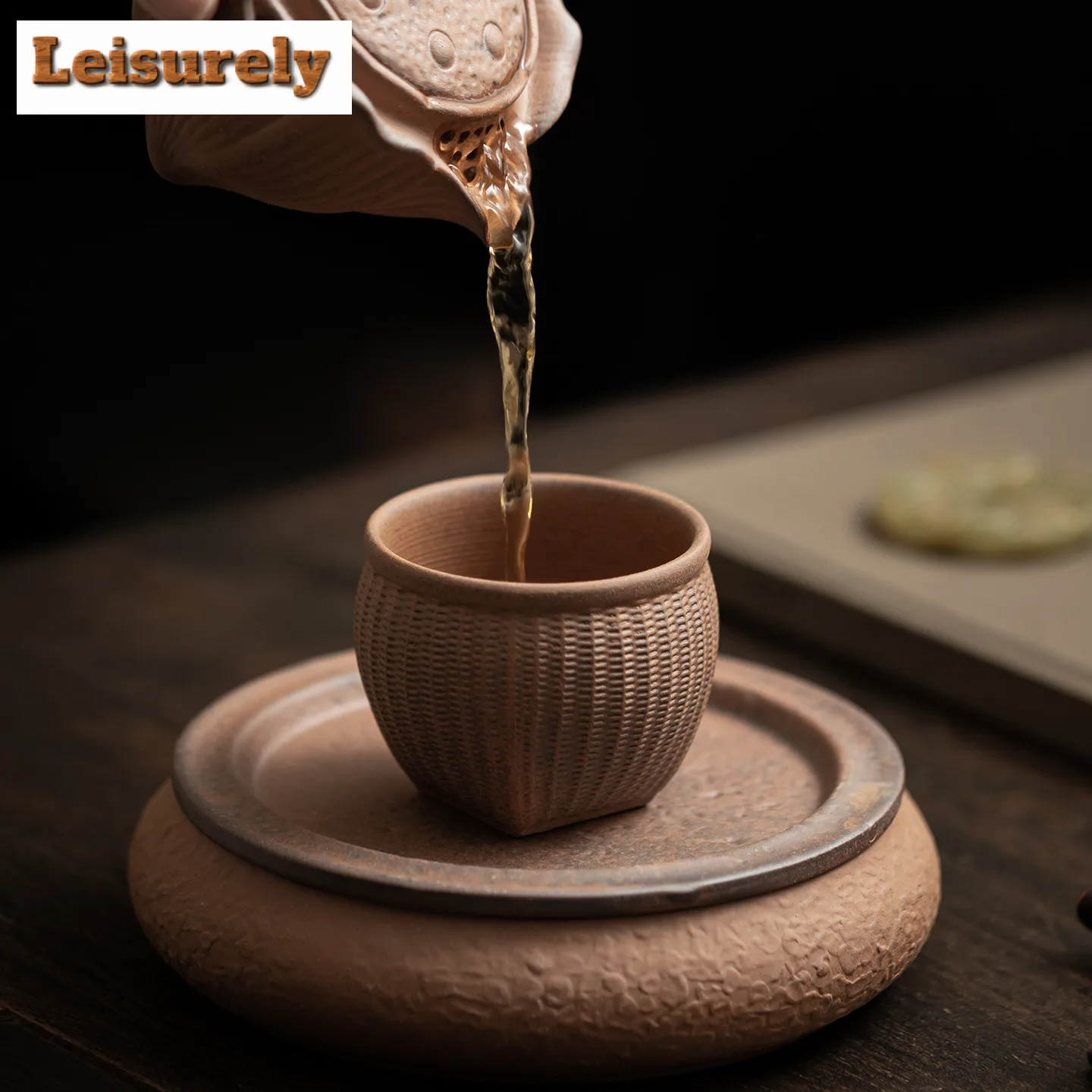 100ML Old Rock Clay Five Grains Harvest Teacup Ancient Tea Bowl Beautiful Tea Cup Tea-tasting Meditation Cup Jianzhan Master Cup