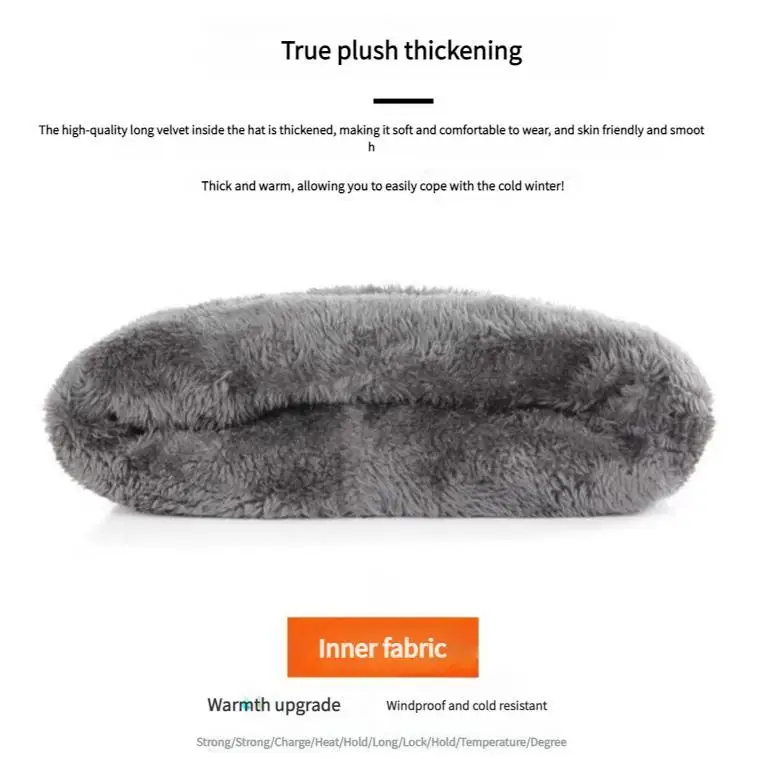 Fashion Men Knitted Hat Scarf Caps Neck Warmer Winter Hats for Men Skullies Beanies Warm Fleece Cap - 6