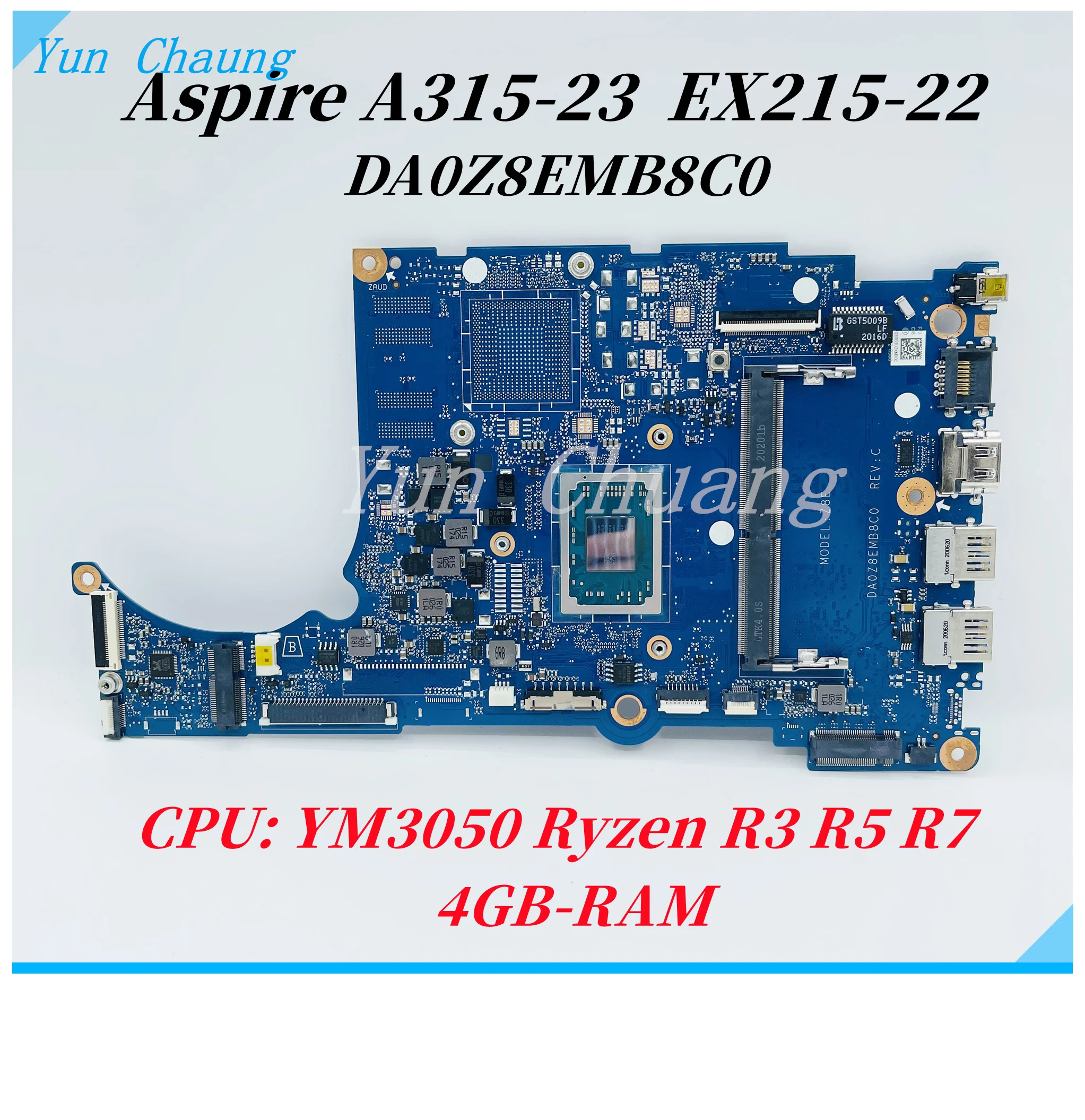 DA0Z8EMB8C0 Mainboard For Acer Aspire A315-23 Extensa 15 EX215-22
