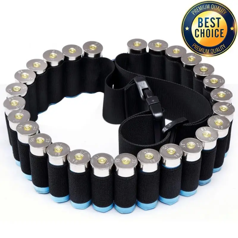 Nylon Tactical Shotgun Shell Storage Belt for Hunting