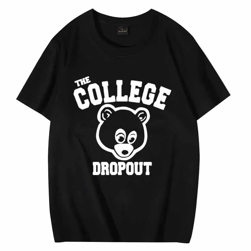 

Kanye West throwback Fashion T shirt Hot sale Casual Loose Unisex short sleeve t-shirts Man women ' s oversize 100% Cotton tops