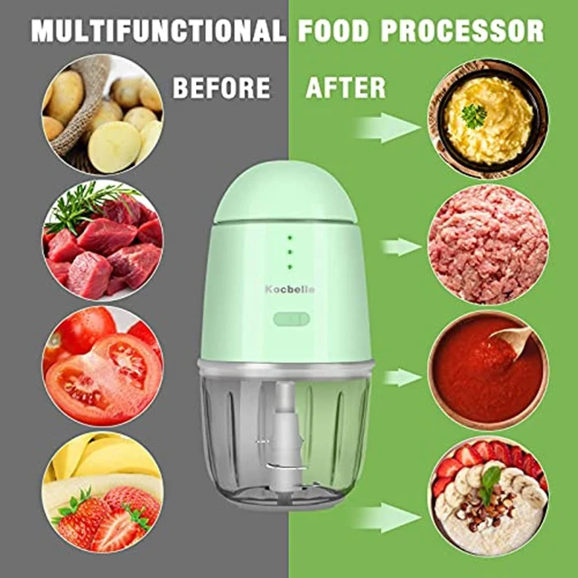 Food Processor - Cordless Mini Food Processor & Portable Small Food Chopper  for Vegetables Fruit Salad Onion Garlic,Kitchen - AliExpress