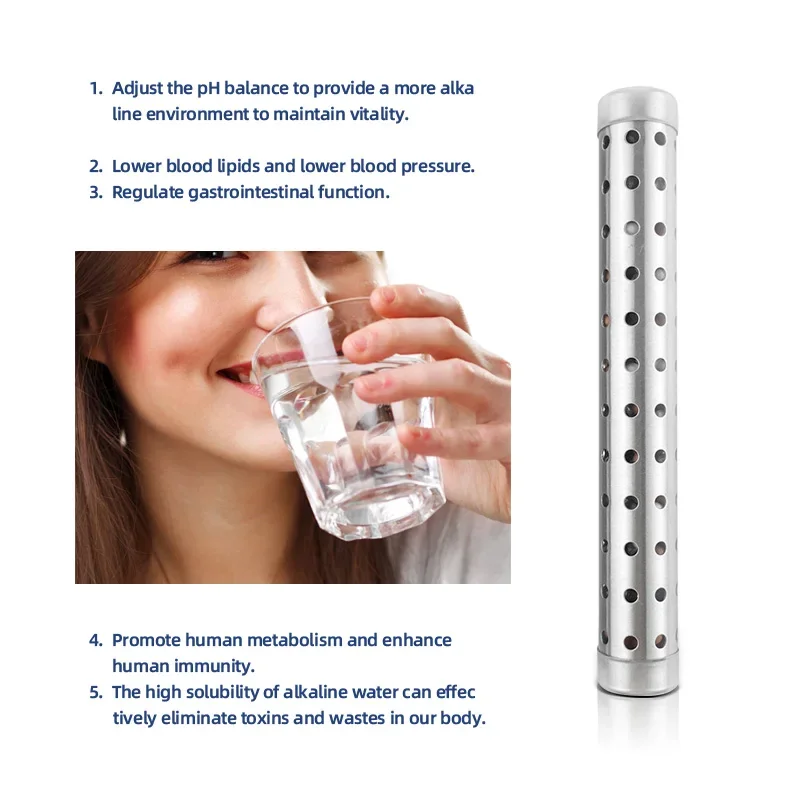 1pc Change pH value 8-9 Portable Alkaline Hydrogen Water Stick with Negative Ion Filter energy water stick magic water stick