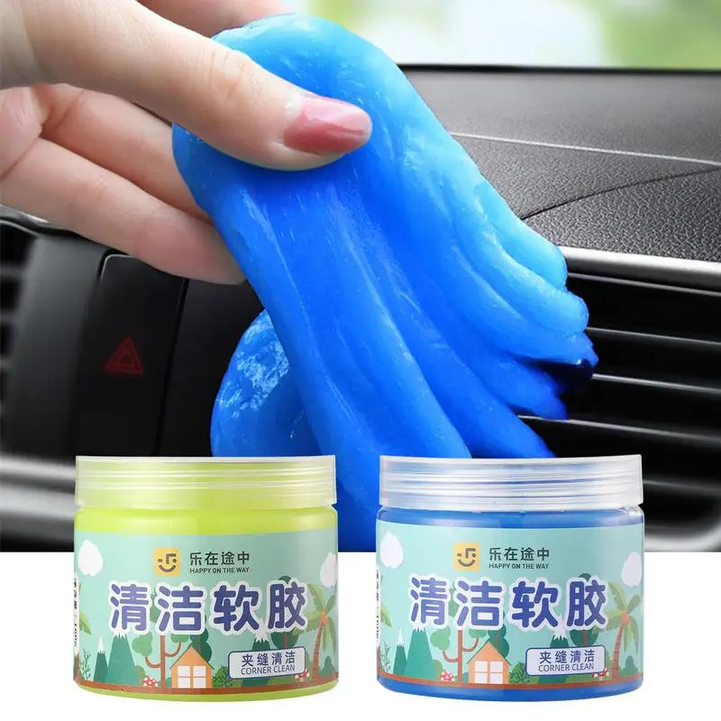 

1Pcs Car Dust Cleaning Gel Sludg Cleaning Machine Auto Vent Car Wash Interior Dust Remover Glue Computer Keyboard Dirt Clean