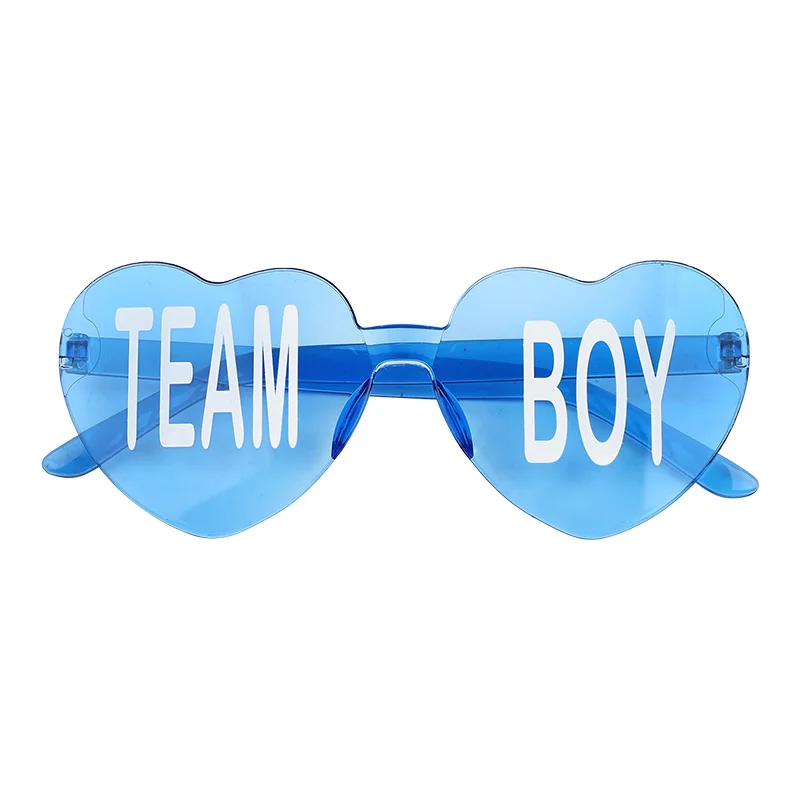 10Pcs Gender Reveal Team Boy Team Girl Glasses Blue and Pink Sunglasses Baby Gender Reveal Party Decoration Photo Props Gifts