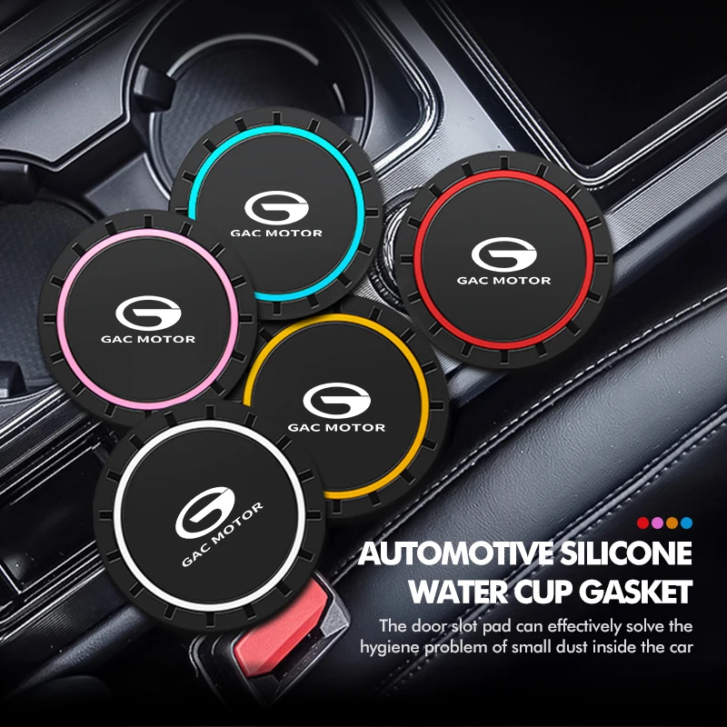 Car Cup Holder Coaster Non-Slip Anti-Dust Mat Accessories For GAC MOTOR GS3 GS4 GS5 GS8 GA4 GA6 GA8 EMPOW Trumpchi Aion