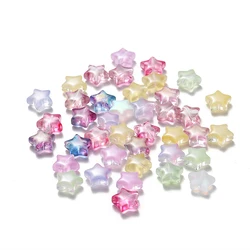 Vibrant Star-Shaped Czech Glass Beads for DIY Jewelry & Accessories (30 Pieces) (Mixed 9mm)