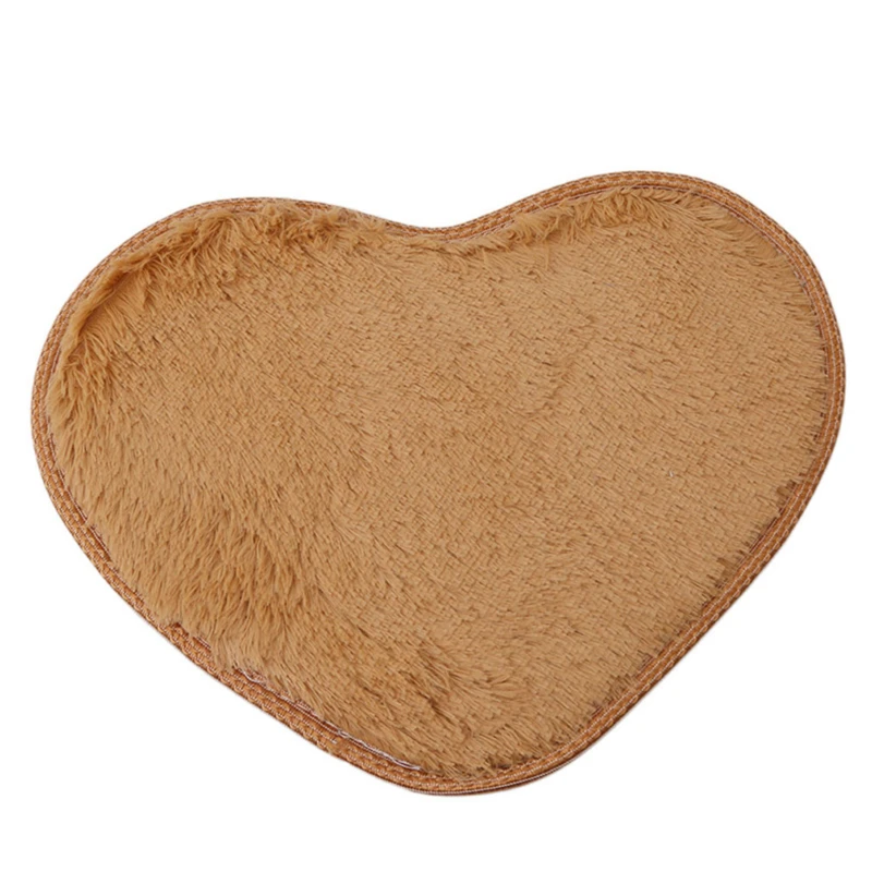 30*40cm Love Heart Shaped Doormat Non-Slip Soft Microfiber Fluffy Bathroom Floor Area Rug For Bedroom Mat Carpets Living Room floor mat plush rug decorative carpet plush carpet non slip carpet floor cushion