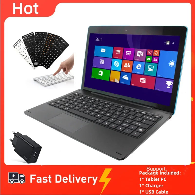 Glavey 11.6'' Windows 10 Tablet PC 2G RAM 64GB ROM 2 in1 Docking