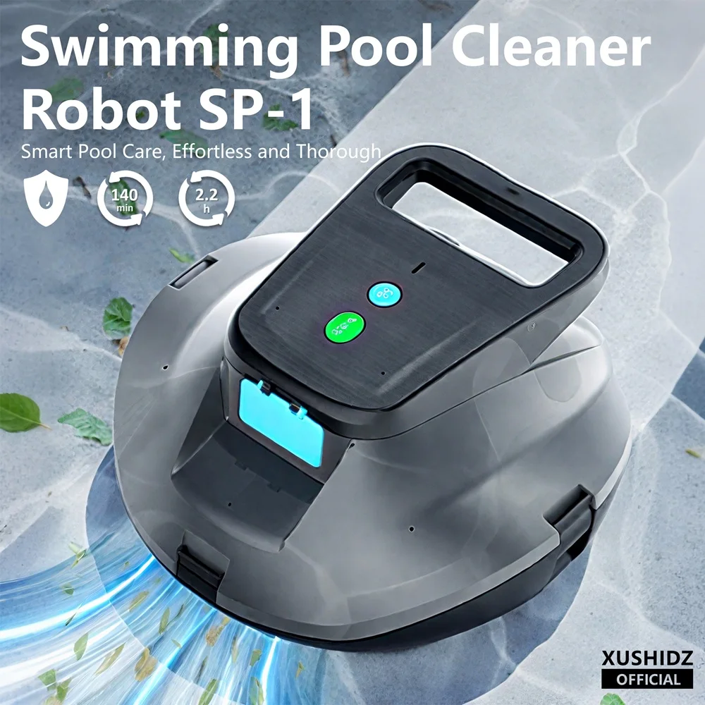 XUSHIDZ SP1 Robot Swimming Pool Cleaner Cordless Powerful Suction Outperforming Runtime Hydrodynamic Intelligent Route Planning 1 XUSHIDZ SP1 Robot Swimming Pool Cleaner Cordless Powerful Suction Outperforming Runtime Hydrodynamic Intelligent Route Planning 1