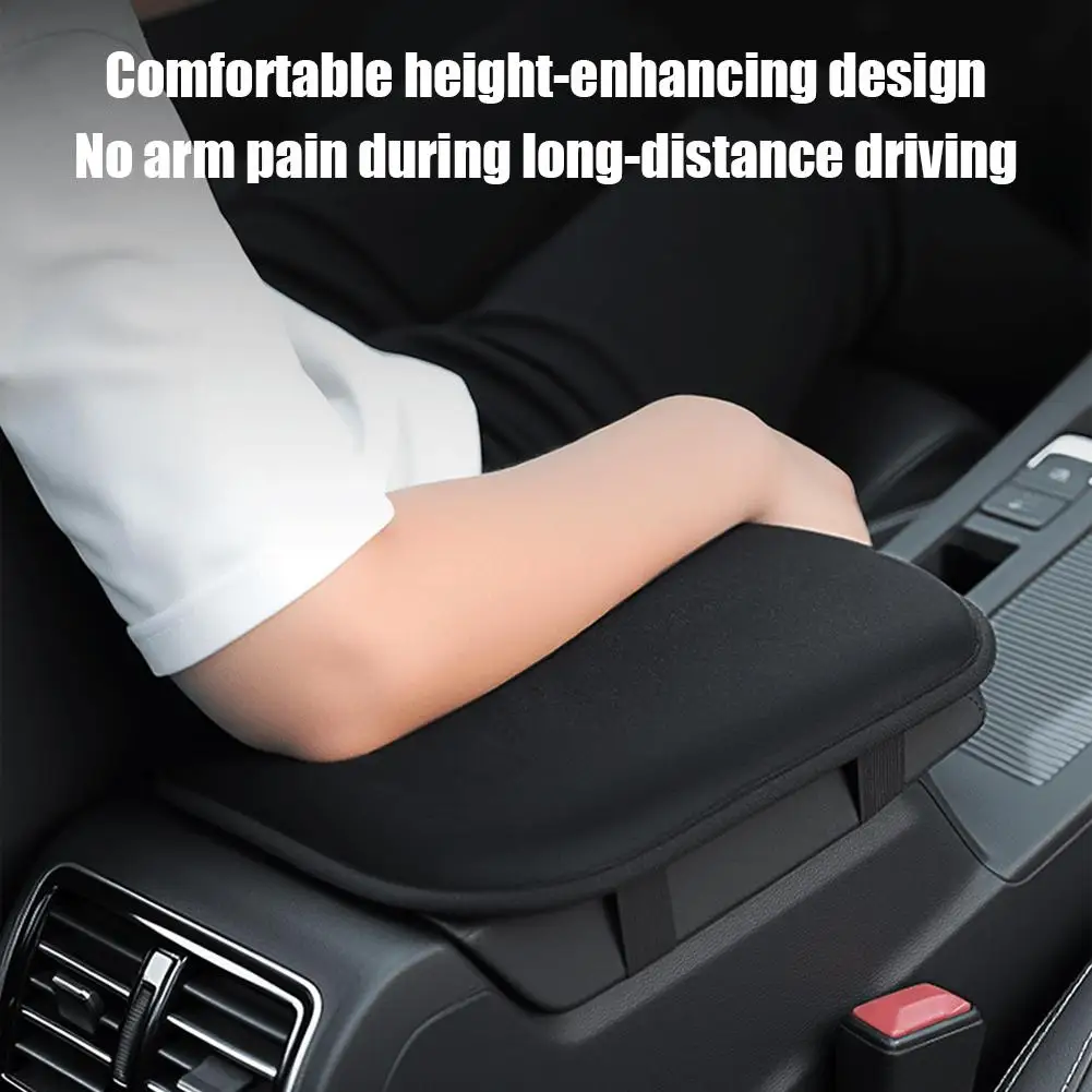 Car Armrest Cushion Booster Pad Central Armrest Box Plush Pad Protection Cover Anti Scratch Universal Heightening