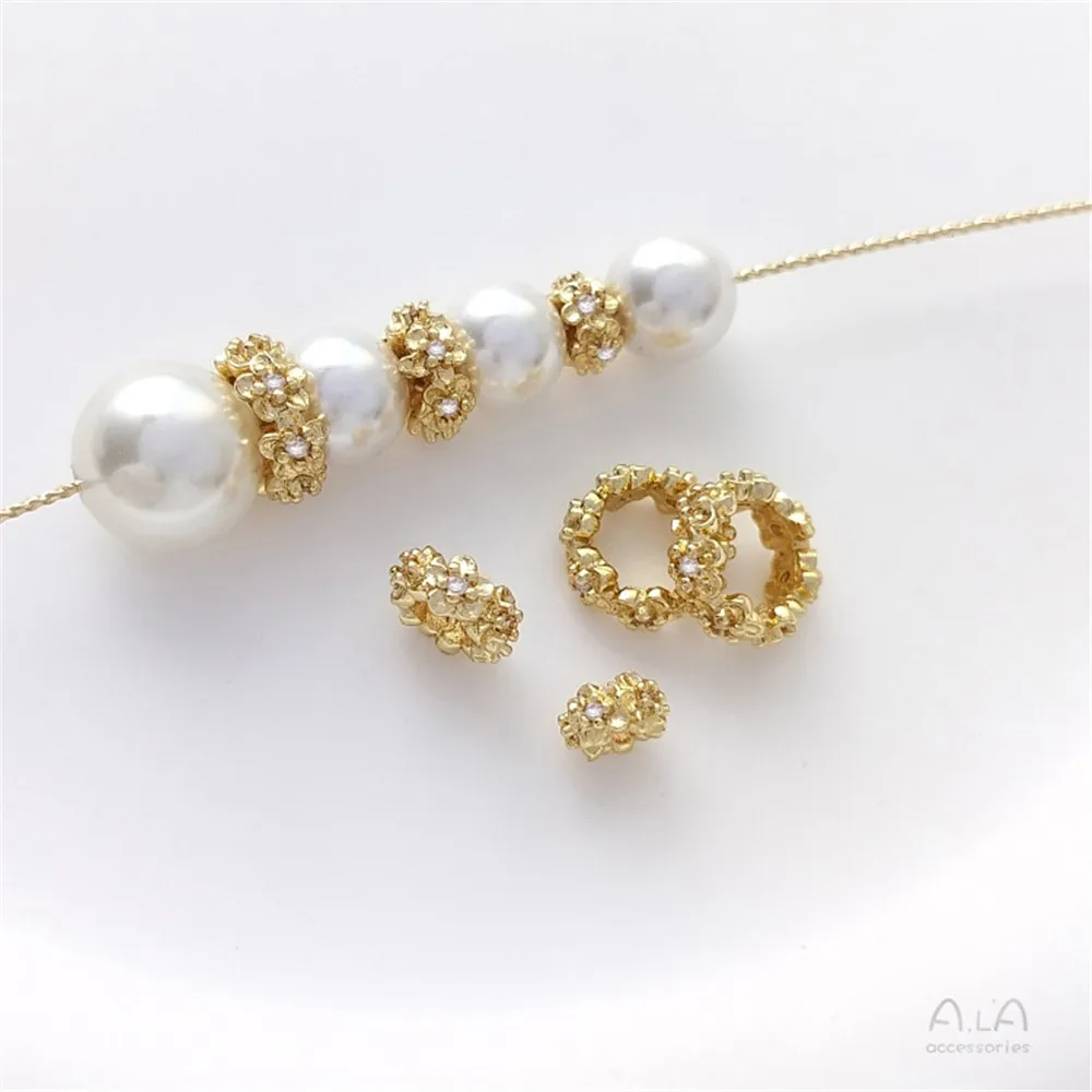 14K позолоченный циркониевый венок со штативом