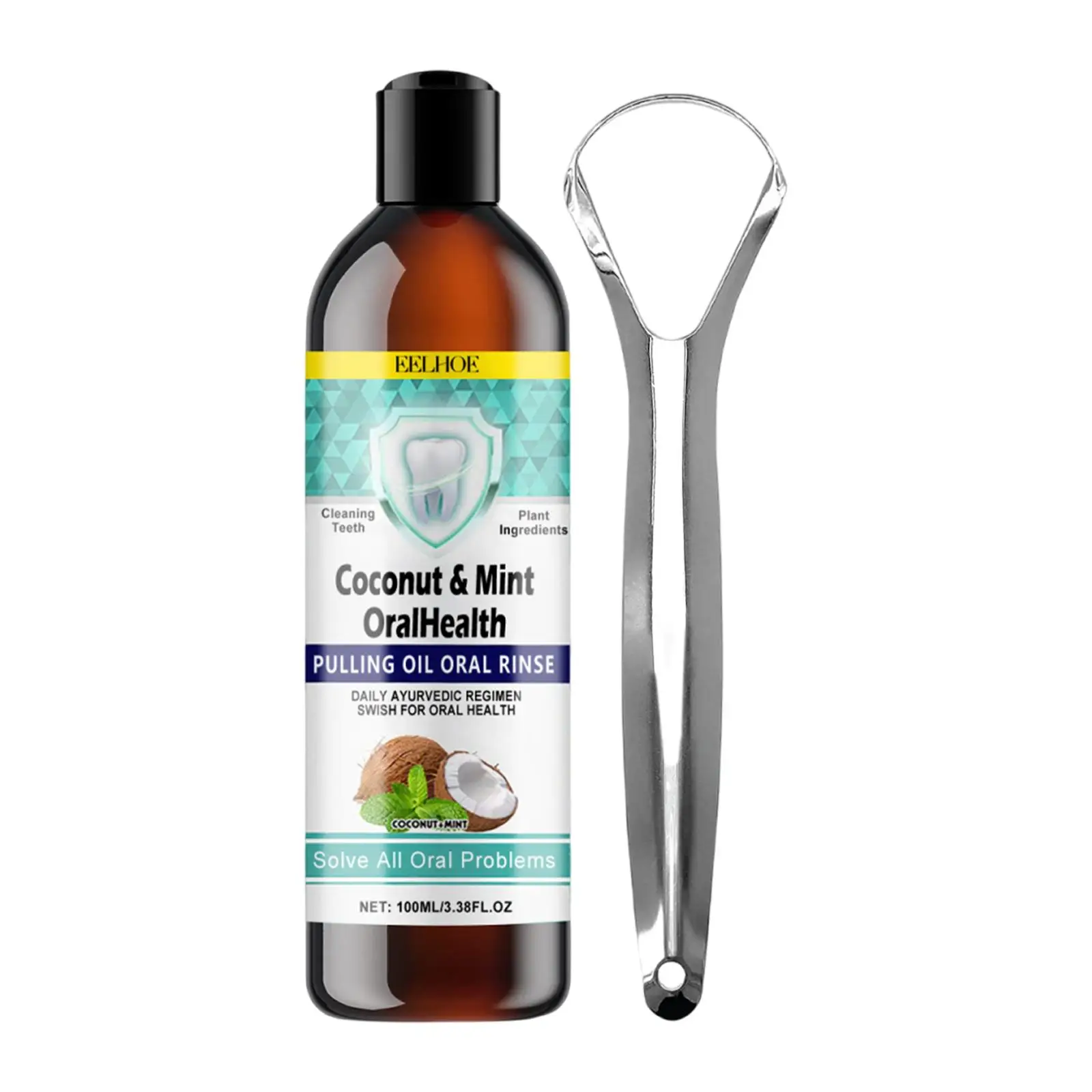 Coconut Oil Mouthwash Easy to Use Teeth Cleaning Fresh Brightening Accessory