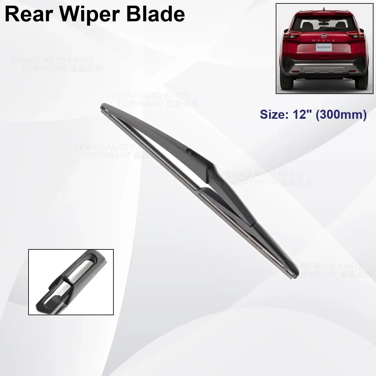 For Nissan X-Trail T32 Rogue 2 2014-2020 Car Front Rear Wiper Blades Soft Rubber Windscreen Wipers Auto Windshield 26