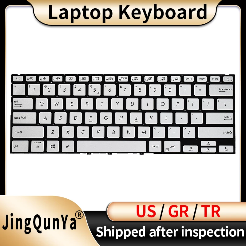 US/GR/Germany/TR/Turkey Backlit Laptop Keyboard For ASUS Vivobook S432FA S432FL X432FA X432FL K432FA K432FL Replacement