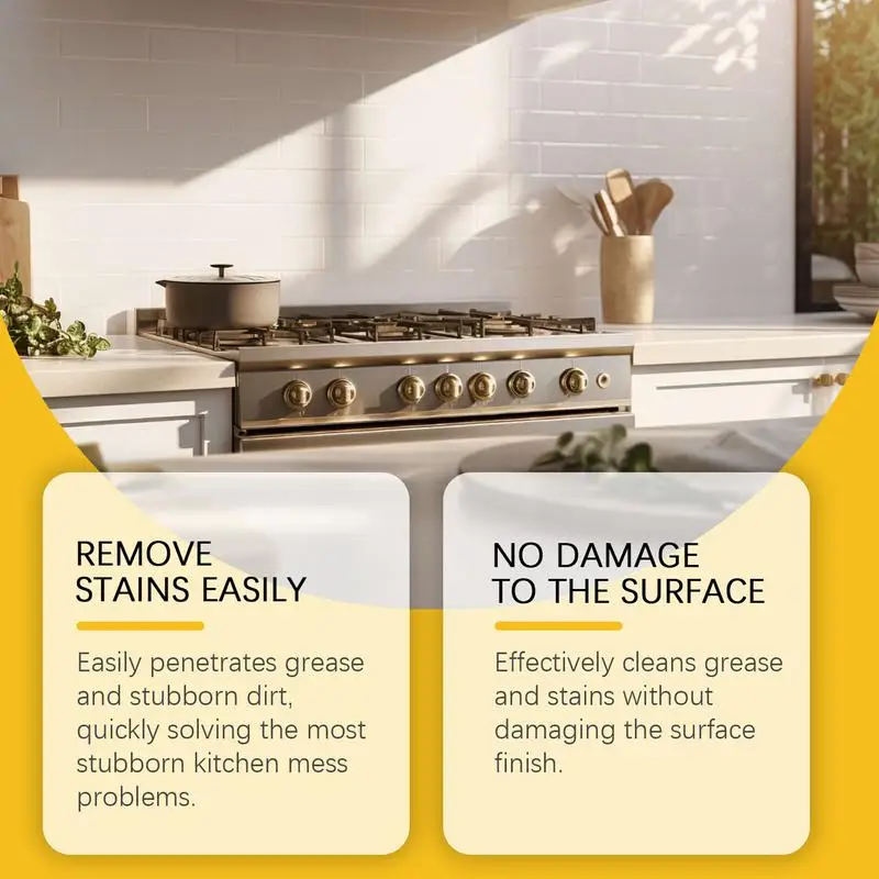Heavy Oil Stain Cleaner Gentle Safe Kitchen Cleaner Spray Household Cleaners Efficient Oil Stain For Pots And Pans
