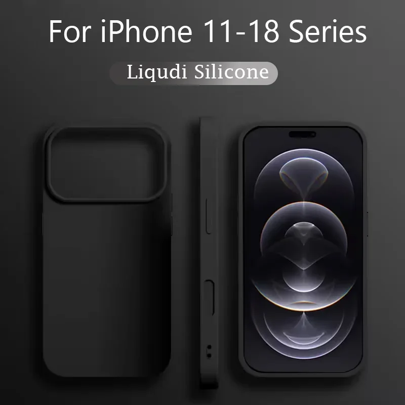 Premium Soft Liquid Silicone Shockproof Phone Case - Luxury Back Cover