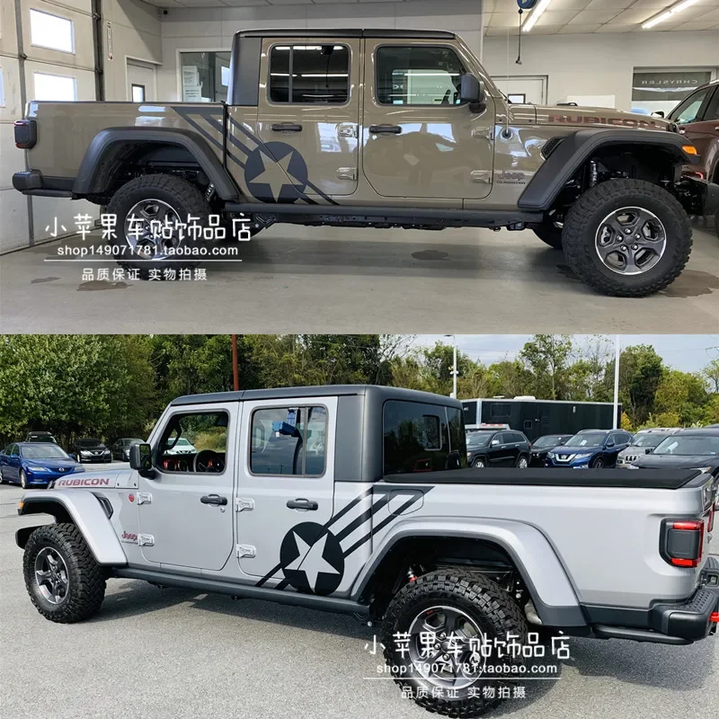 

Автомобильная наклейка для JEEP Wrangler Gladiator JT Pickup Gladiator, автомобильная наклейка, украшение, Модифицированный корпус, виниловая пленка, аксессуары