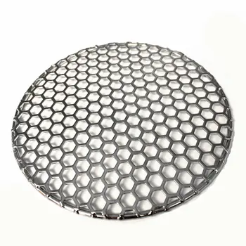 10-40CM Diameter Stainless Steel 304 Food Grade Round BBQ Charcoal Grate Barbecue Grill with Cellular Holes Grid Mesh Net
