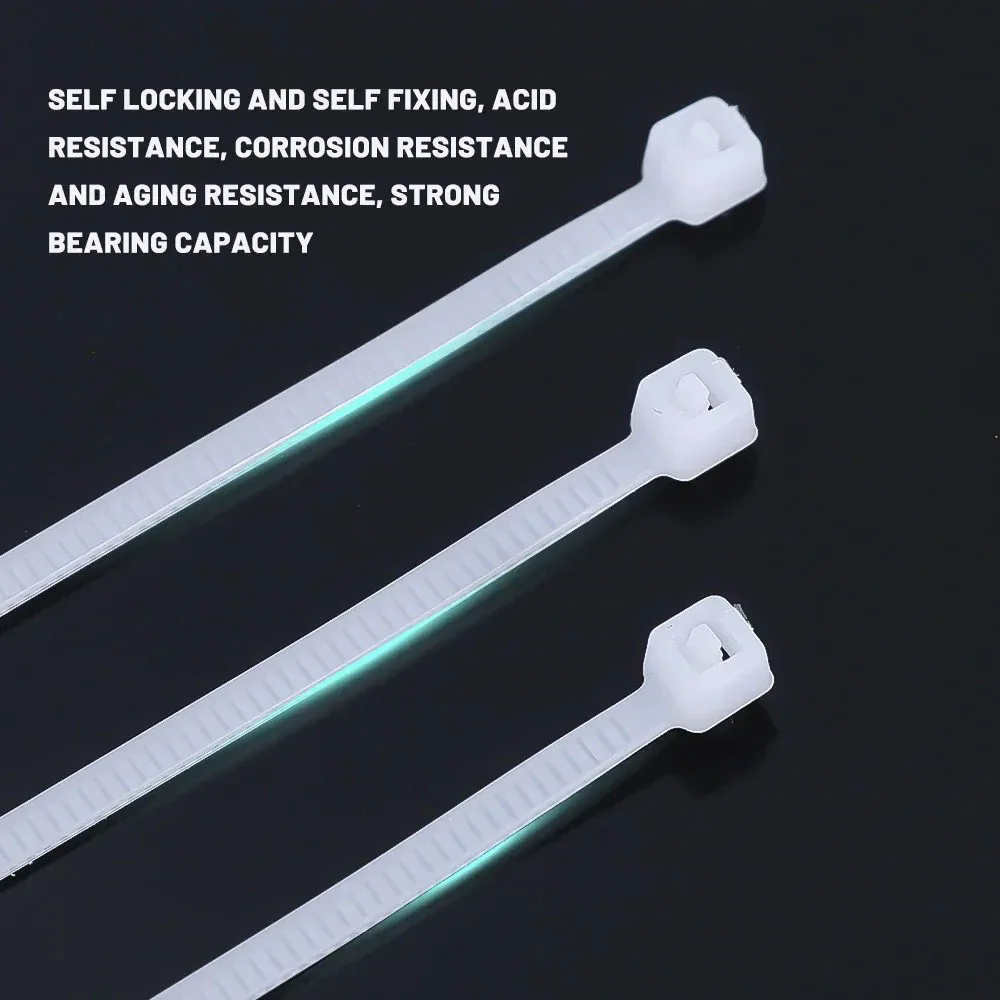 Cable Ties 100-1000PCS for Office Cables Organizer