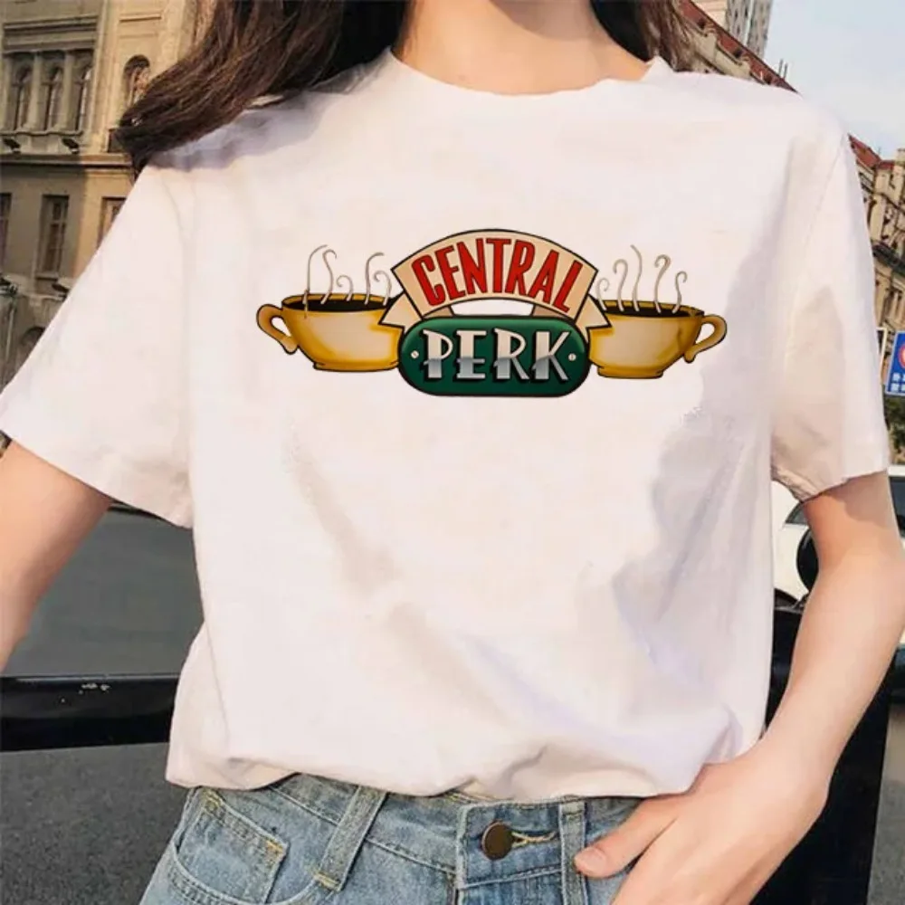 Friends Tv Show T Shirt Women Graphic Best Friends Harajuku T-shirt Unisex Fashion Manga Y2k Tshirt kawaii Vintage Tops Female 4
