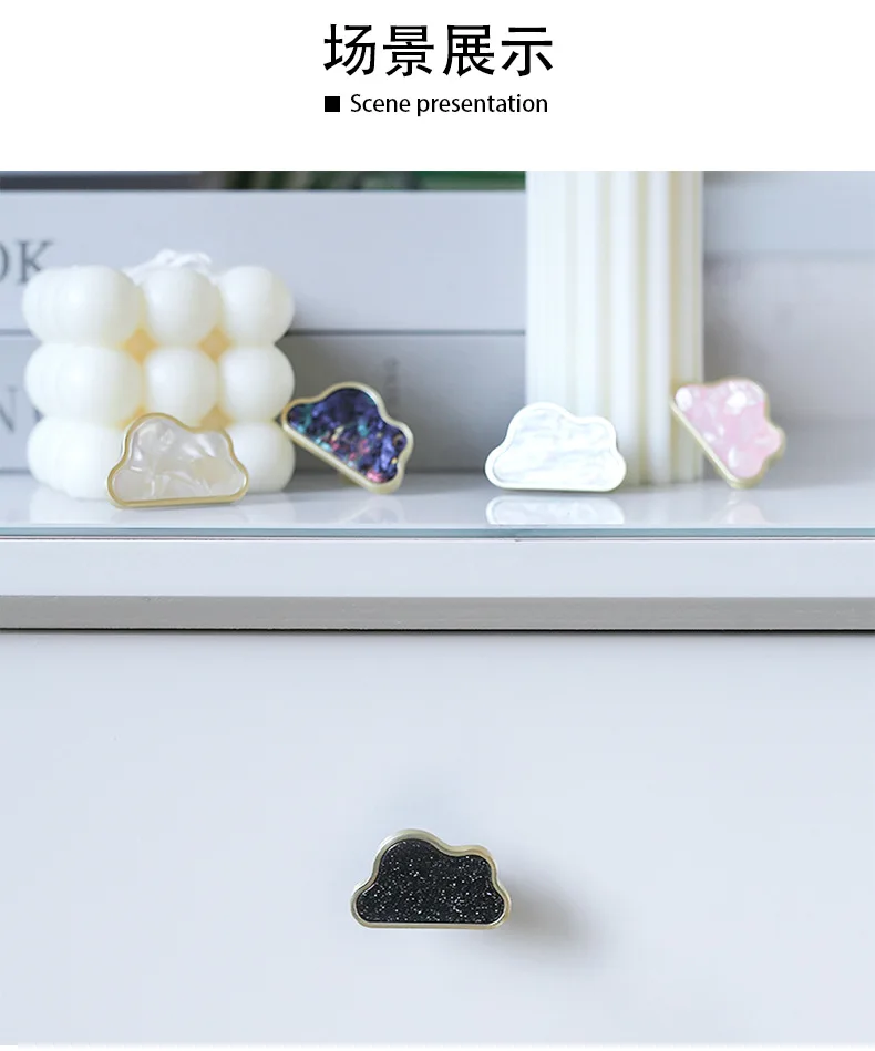 Description Picture 4 of item1pcs Cloud Cabinet Pulls Gold Drawer Dresser Knobs and Pulls for Kitchen Wardrobe Door Drawer Furniture Creative Nordic Handle