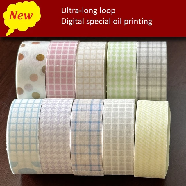 NEW 1PC 10M Decor Cute More Pastel Colours Grid and Pure Color Washi Tape  Set for Planner Scrapbooking Masking Tape Stationery - AliExpress