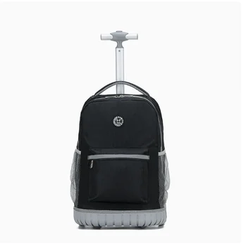 School backpack with wheels girl 18 inch School Rolling backpack bag Children Wheeled backpack travel Trolley bag for teenagers 1