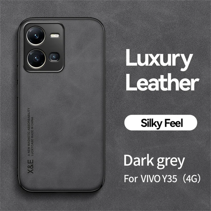 Leather Back Case with Metal Plate Holder and Magnetic Car Mount Compatibility