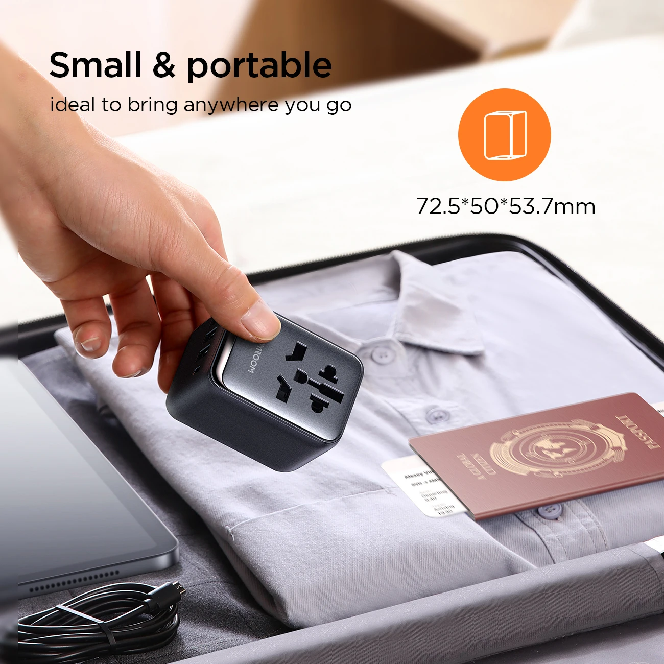 Joyroom 17W International Power Adapter 3xUSB-A & 1 USB-C All in One Universal Travel Adapter Wall Charger for Europe USA UK AU - Image 5