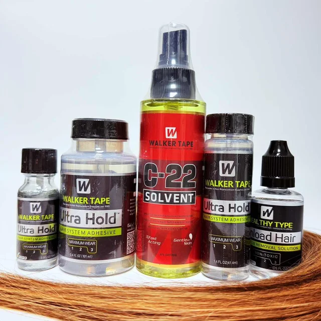 Walker Tape Ultra Hold กาวลูกไม้ 3.4oz/101ml กันน้ํา Walker ลูกไม้ผมกาวกาว Super กาวสําหรับวิกผมลูกไม้/toupee/closure 1