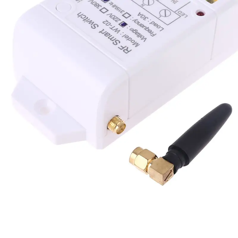 릴레이 무선 리모컨 스위치 리시버, LED 조명, 2000M 송신기, 315MHZ, 433MHZ + 220V, 380V, 30A