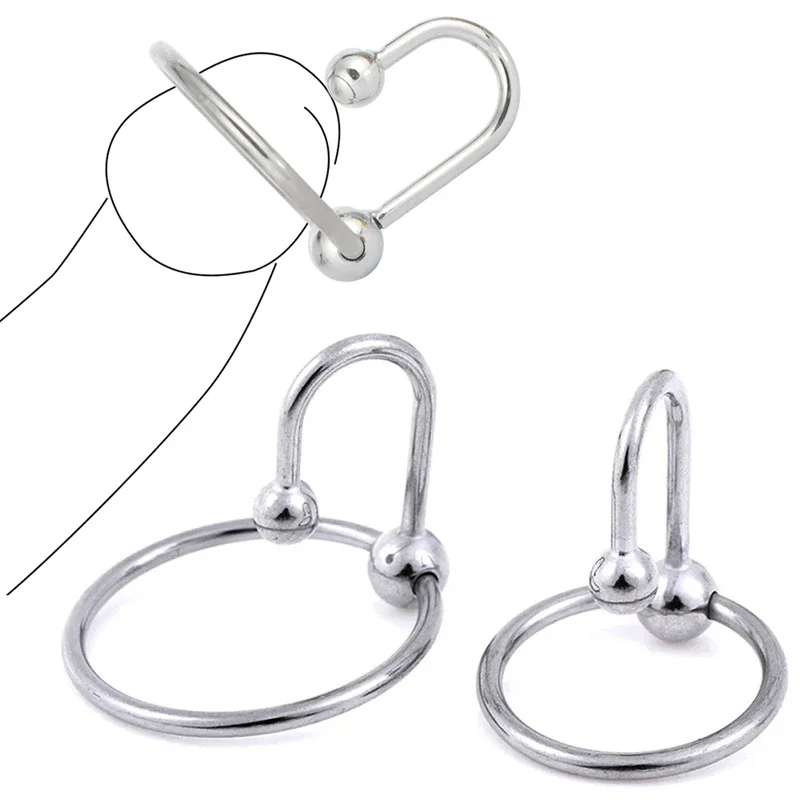 SM Urethral Dilators Cock Ring Metal Ejaculation Delay Penis Rings Stimulate Flirting Delay Lock Fine Penis Plug Sex Toy for Men penis sex toys