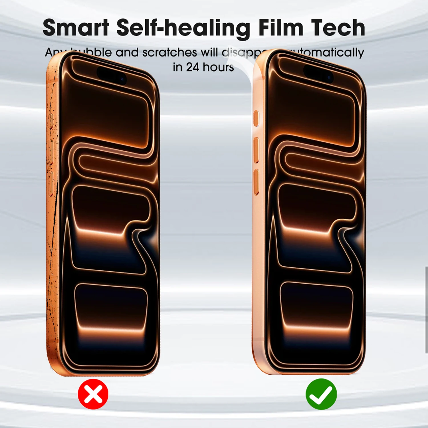 Premium EdgeGuard Screen Protector - Anti-Scratch Clear Hydrogel Film with Full Coverage Border Stickers