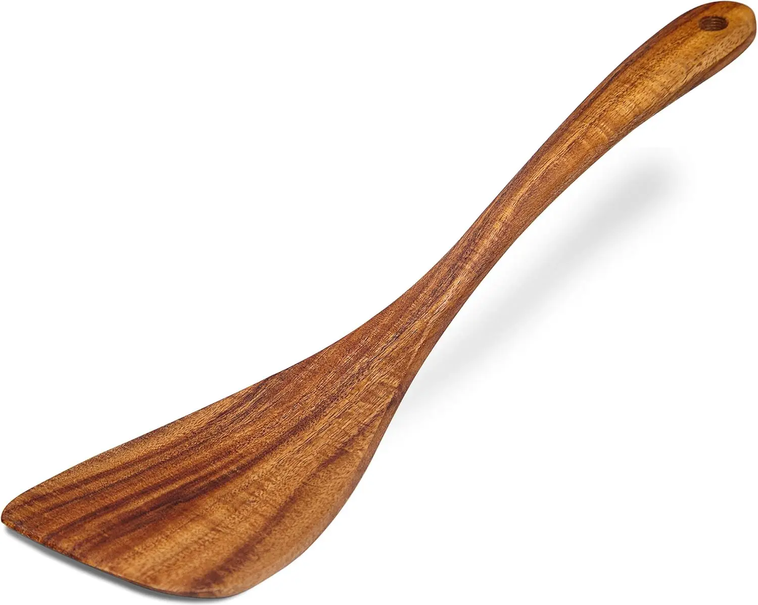 Kitchen Utensils Acacia Wood Spatula Long Handle Turner Handmade Flat Frying Spatula for Kitchen Cookware