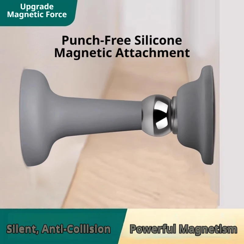 Silicone Floor Door Stopper with Strong Suction and Anti-Collision Design