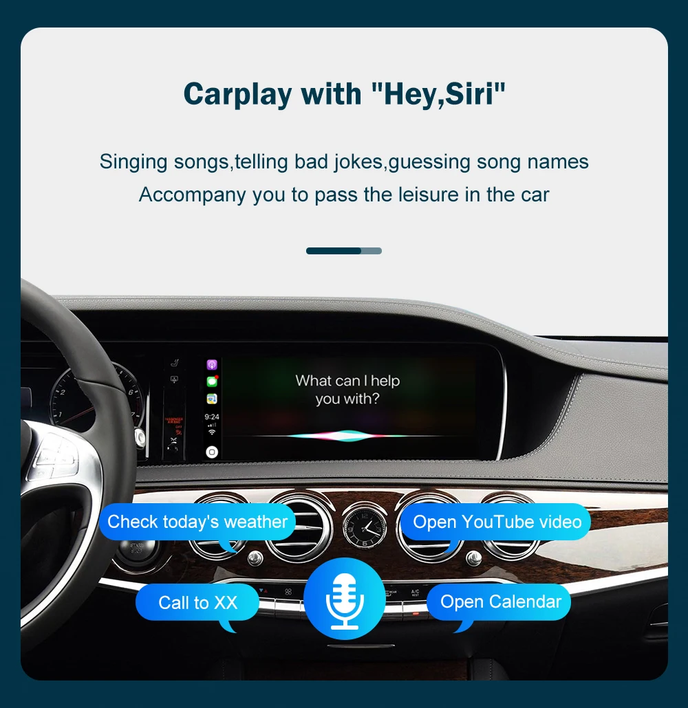 RoadTop Wireless CarPlay for Mercedes Benz S Class W222 Road Top