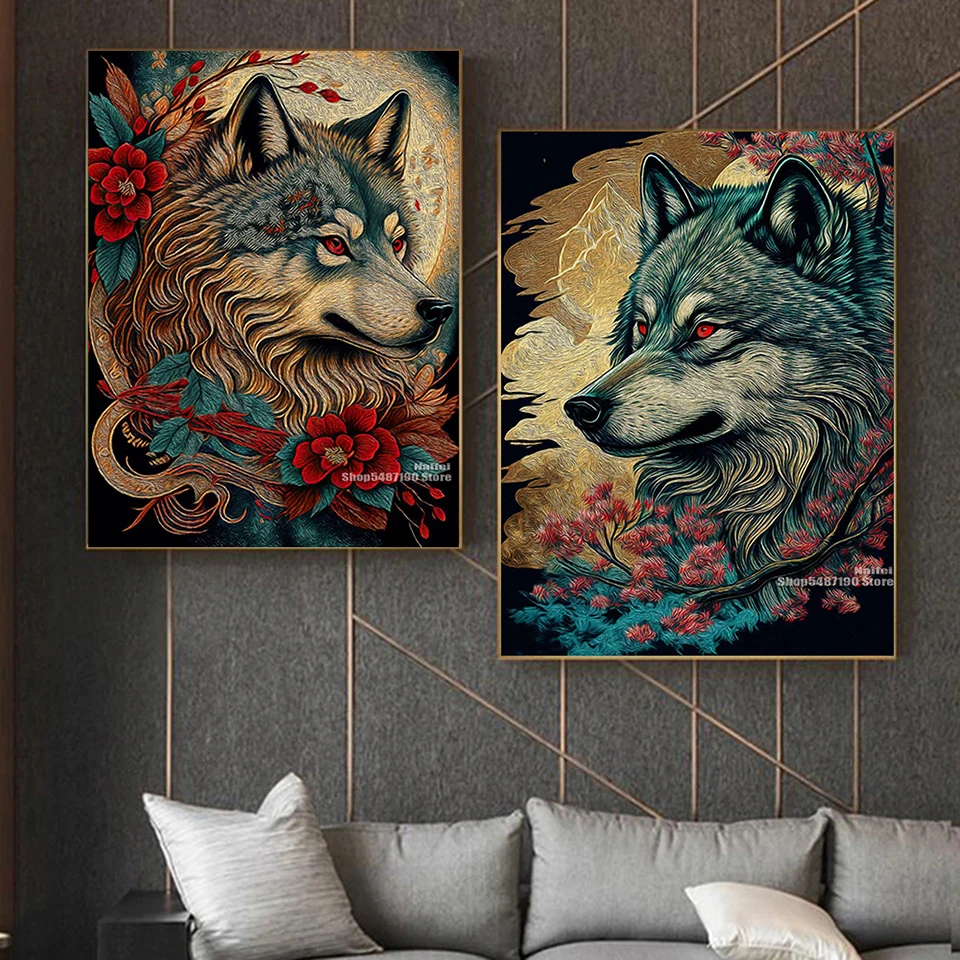 Diamond Art Animals 5D DIY Diamond Painting Dog Bird Wolf Horse Cow Cross  Stitch Kits Mosaic Picture Full Drill Home Decoration - AliExpress