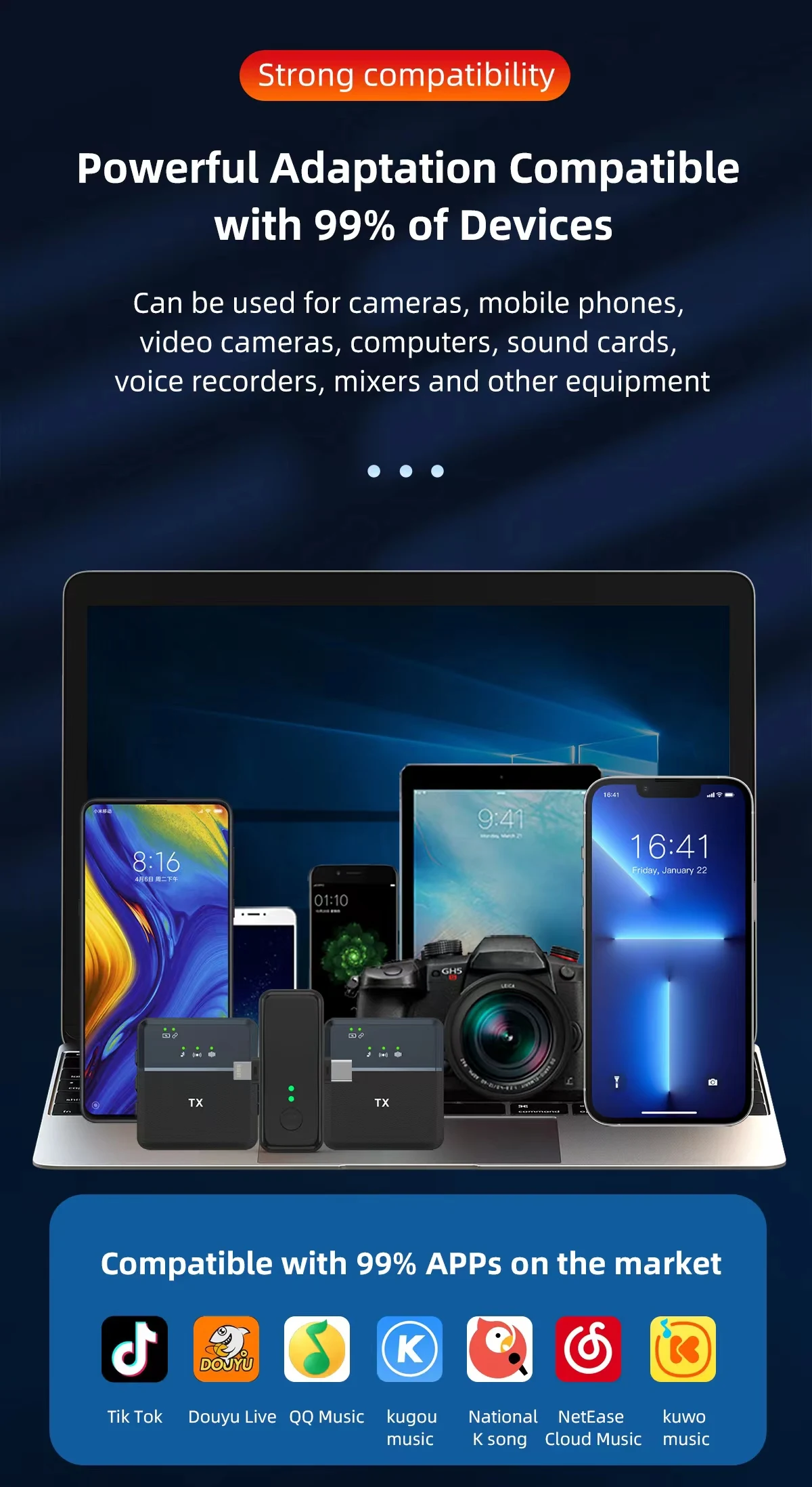 SX31 Double Microphone Sans Fil pour iPhone Type C et 3.5mm : Acheter Double Microphone Sans Fil SX31 au Sri Lanka | ido.lk