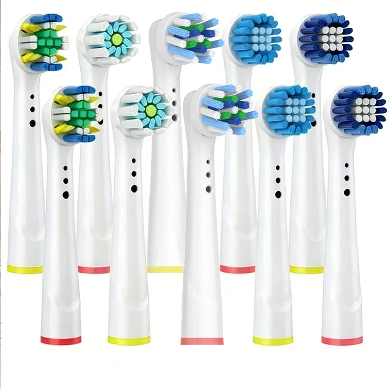 오랄 B용 5개/세트 전동 칫솔 헤드, 민감성 교체용 브러시 헤드 D25 D30 D..