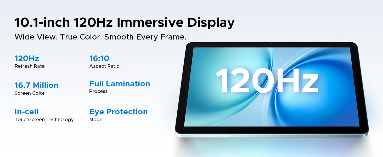 DOOGEE Tab G5 Android 16 Tablet PC 10.1 inch 7500mAh Battery 20GB RAM (3+17) 128GB ROM Widevine L1 Support 4G LTE Tablet Pad PC