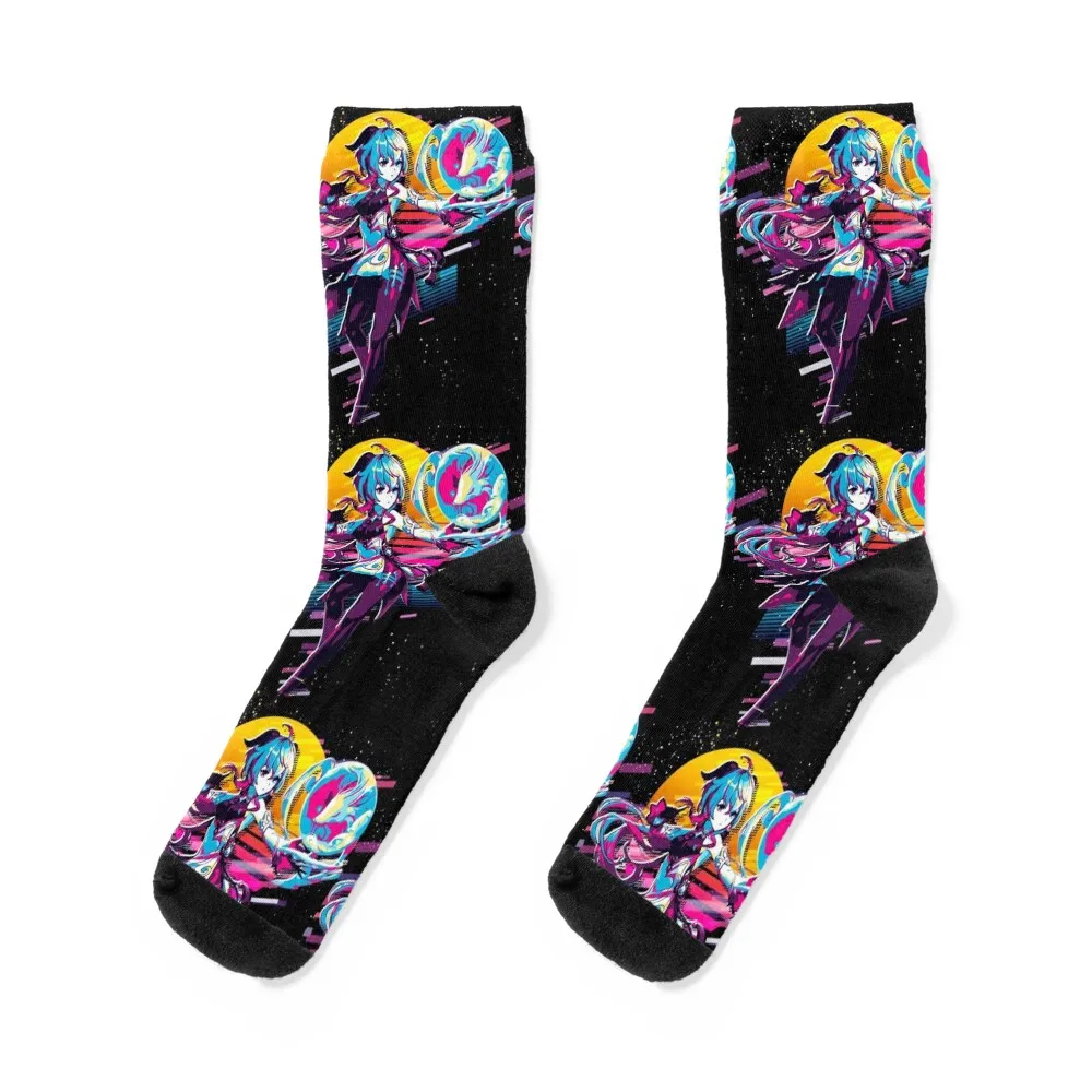 

Genshin Impact - Ganyu (80s Retro) Socks fashionable Stockings Socks Men Women's