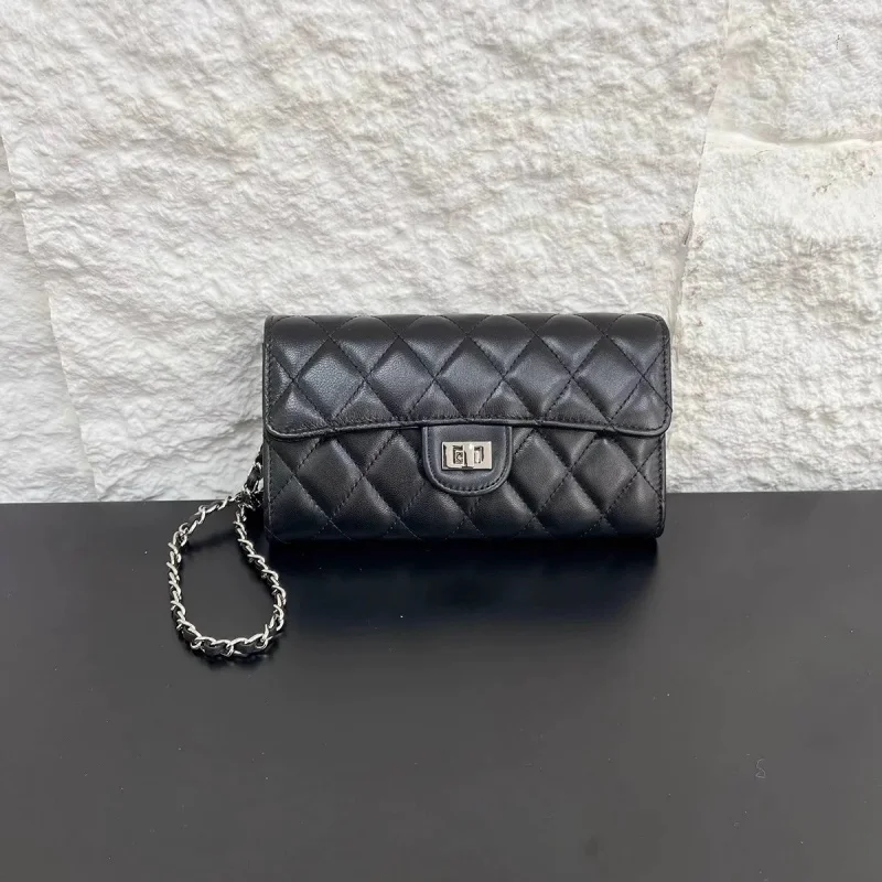 Women's Mini Crossbody Bag with Diamond Lattice Chain High Sense Small Square Bag New Trendy Ins Style Wallet