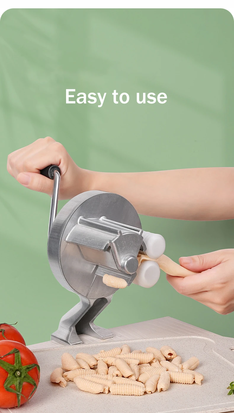 SHANGPEIXUAN Cavatelli Machine Pasta Maker Easy to Clean Rollers Makes Authentic Gnocchi Pasta Seashells Homemade Tools