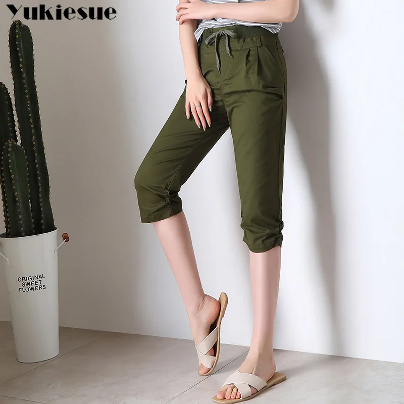 Pants For Women Summer Harem High Waisted Elastic Loose Joggers